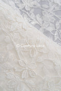 Perlen-Spitzenstoff/ Couture-Spitzenstoff floral/ Braut-Spitzenstoff/ Perlen-Spitzenstoff// L24-686