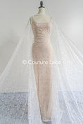 French floral lace/ bridal raschel lace/ French veil lace/ Chanitilly lace for the bride// L24-687