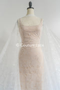 French floral lace/ bridal raschel lace/ French veil lace/ Chanitilly lace for the bride// L24-687