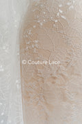 French floral lace/ bridal raschel lace/ French veil lace/ Chanitilly lace for the bride// L24-687