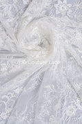 Perlen-Spitzenstoff/ Couture-Spitzenstoff/ Braut-Spitzenstoff/ Perlen-Spitzenstoff// L24-689