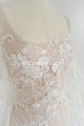 Perlen-Spitzenstoff/ Couture-Spitzenstoff/ Braut-Spitzenstoff/ Perlen-Spitzenstoff// L24-689