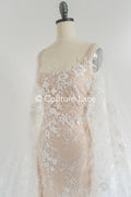Perlen-Spitzenstoff/ Couture-Spitzenstoff/ Braut-Spitzenstoff/ Perlen-Spitzenstoff// L24-689