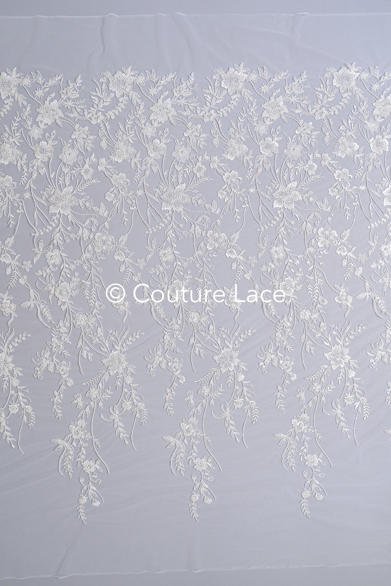 Perlen-Spitzenstoff/ Couture-Spitzenstoff/ Braut-Spitzenstoff/ Perlen-Spitzenstoff// L24-690