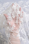 Perlen-Spitzenstoff/ Couture-Spitzenstoff/ Braut-Spitzenstoff/ Perlen-Spitzenstoff// L24-690