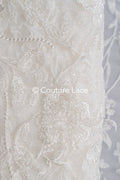 Perlen-Spitzenstoff/ Couture-Spitzenstoff/ Braut-Spitzenstoff/ Perlen-Spitzenstoff// L24-690
