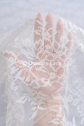 French floral lace/ bridal raschel lace/ French veil lace/ Chanitilly lace for the bride// L24-691