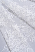 French floral lace/ bridal raschel lace/ French veil lace/ Chanitilly lace for the bride// L24-691