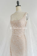 French floral lace/ bridal raschel lace/ French veil lace/ Chanitilly lace for the bride// L24-691