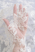 Perlen-Spitzenstoff/ Couture-Spitzenstoff floral/ Braut-Spitzenstoff/ Perlen-Spitzenstoff// L24-692