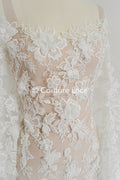3D flower lace fabric/ French bridal lace fabric/ Romantic floral lace fabric with 3D flowers/ Wedding lace fabric// L24-694