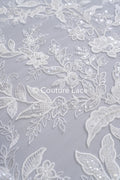 Perlen-Spitzenstoff/ Couture-Spitzenstoff/ Braut-Spitzenstoff/ Perlen-Spitzenstoff// L24-695