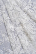 Perlen-Spitzenstoff/ Couture-Spitzenstoff/ Braut-Spitzenstoff/ Perlen-Spitzenstoff// L24-695