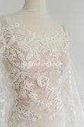 Perlen-Spitzenstoff/ Couture-Spitzenstoff/ Braut-Spitzenstoff/ Perlen-Spitzenstoff// L24-695