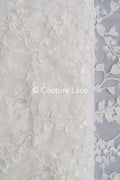 Floral bridal lace/ bridal lace fabric/ off-white bridal lace/ embroidered wedding lace/ couture lace/ L24-697
