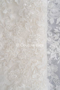 Perlen-Spitzenstoff/ Couture-Spitzenstoff/ Braut-Spitzenstoff/ Perlen-Spitzenstoff// L24-698
