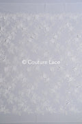 3D Blumen-Spitzenstoff/ Braut-Spitzenstoff/ Romantischer Blumen-Spitzenstoff mit 3D Blumen/ Hochzeitsspitzenstoff// L24-701