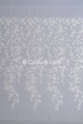 3D flower lace fabric/ bridal lace fabric/ romantic lace fabric with 3D flowers// L24-703