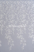3D flower lace fabric/ bridal lace fabric/ romantic lace fabric with 3D flowers// L24-703