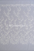 Perlen-Spitzenstoff/ Couture-Spitzenstoff/ Braut-Spitzenstoff Weiß Off-White/ Perlen-Spitzenstoff// L24-707