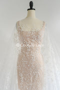 Perlen-Spitzenstoff/ Couture-Spitzenstoff/ Braut-Spitzenstoff Weiß Off-White/ Perlen-Spitzenstoff// L24-708