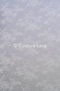 Chantilly-Spitzenstoff für Brautkleid/ Off-White Weiches französisches Hochzeits-Spitzenmaterial/ Braut-Spitzenstoff // L24-711