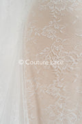 Dentelle de Chantilly pour robe de mariée / Dentelle française pour robe de mariée // L25-715