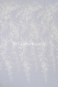 Feine florale Off-White Brautspitze/ weicher blumiger Spitzenstoff/ Brautspitze mit Blumenmuster - L25-720