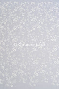 Floral embroidered bridal lace fabric, high-quality lace fabric for wedding dresses // L25-721
