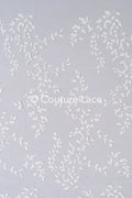 Fine floral 3D blossom bridal lace, bridal fabric with embroidery for wedding dresses with small flowers // L25-742