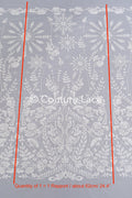 High-quality floral bridal lace/ Finest bridal lace with floral pattern// L25-753