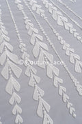 Fine bridal lace with floral pattern/ Boho bridal lace // L25-755