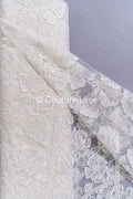 Encaje nupcial boho con estampado floral / encaje boho para vestido de novia // L25-756