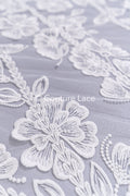 Boho bridal lace with floral pattern/ Boho lace for wedding dress // L25-756