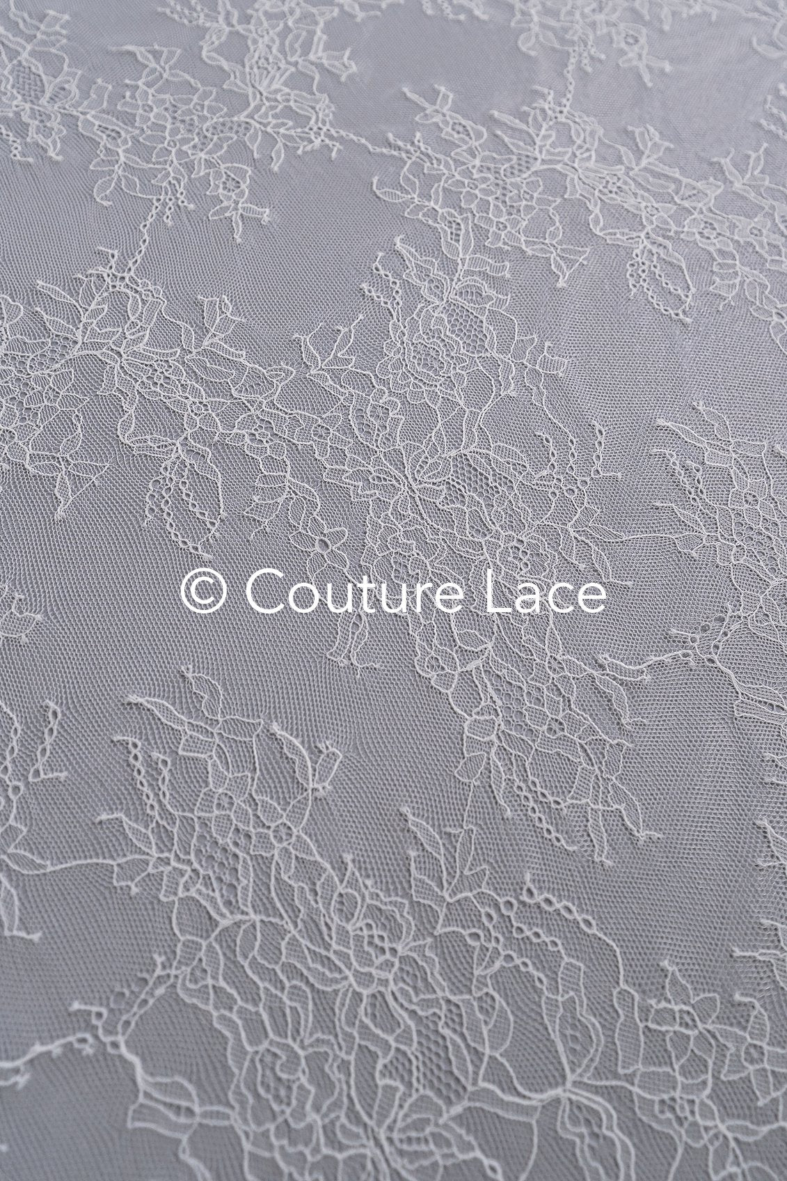 3 mètres de dentelle florale française / Dentelle florale française pour mariée // L25-757