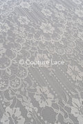 3 mètres de dentelle florale française / Dentelle florale française pour mariée // L25-758