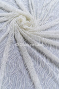 Handgefädelte französische Blumenspitze/ Braut Raschelspitze/ französische Schleier- Spitze/ Braut-Chanitilly Spitze/ Edwardische Spitze// CB_004