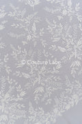 Exquisite Florale Spitze für Brautkleider, Luxus Brautspitze mit Perlenstickerei // L25-789