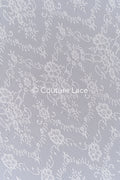 3 mètres de dentelle florale française / Dentelle de mariée Chantilly française // L25-801