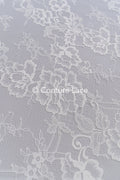 3 mètres de dentelle florale française / Dentelle de mariée Chantilly française // L25-807