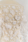 Exquisite Florale Spitze für Brautkleider, Jäckchen und Hochzeitsaccessoires // L25-814