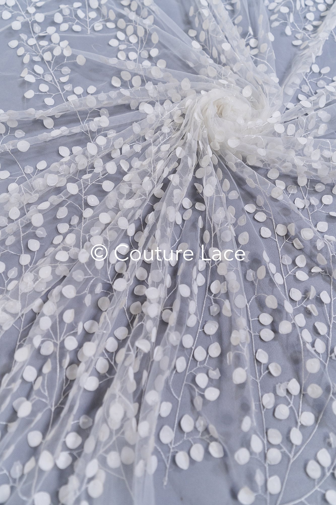3D bestickter Blumen-Spitzenstoff, Braut-3d-Spitzenstoff, Brautkleid-Spitzenstoff, geperlte Blumen-Spitze, Braut-Spitzenkleid // L24-815