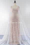 3D bestickter Blumen-Spitzenstoff, Braut-3d-Spitzenstoff, Brautkleid-Spitzenstoff, geperlte Blumen-Spitze, Braut-Spitzenkleid // L24-815