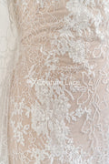 Exquisite Florale Spitze für Brautkleider/ Luxus Brautspitze mit Perlenstickerei // L25-870