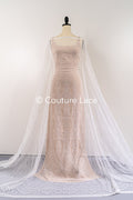 3 mètres de dentelle française/dentelle de Chantilly française // L25-859