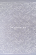 Pearl-embroidered bridal lace on fine French lace / High-quality pearl bridal lace // L26-006B