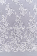 Luxuriöse Blumen-Spitze mit floralen Mustern, Feinste Brautspitze für luxuriöse Brautkleider // L26-012B