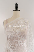 Encaje floral lujoso con motivos florales, encaje nupcial fino para vestidos de novia de lujo // L26-270B