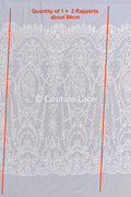 Dentelle de Mariée Luxueuse à Motif Floral Baroque // L26-276
