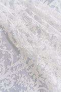 Dentelle de Mariée Luxueuse à Motif Floral Baroque // L26-276